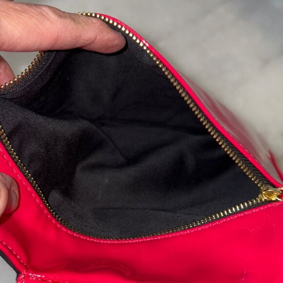 Yves Saint Laurent Purse NWOT red patent leather clutch cosmetic Bag - Picture 17 of 17